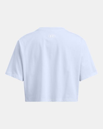 Women's UA Boxy Crop Branded Short Sleeve