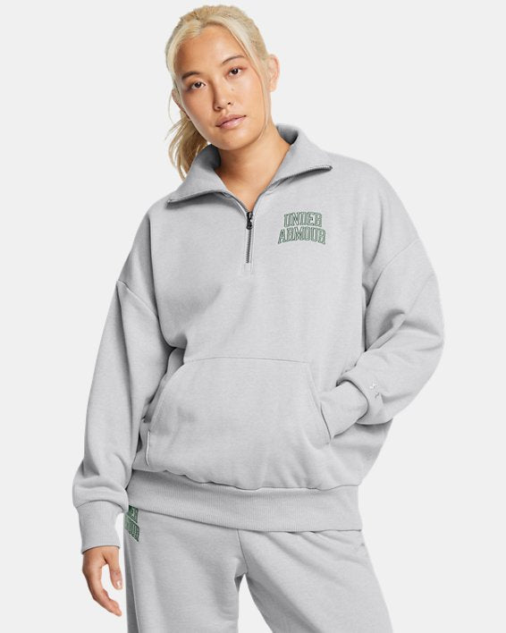 Women's UA Icon Heavyweight Terry Oversized  Zip