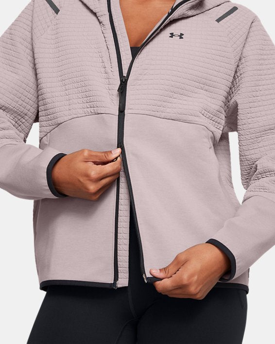 Women's UA Unstoppable Fleece Grid Full Zip